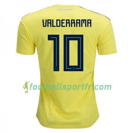Tenue Colombie Valderrama 10 Domicile Coupe du monde 2018 Maillot de Foot